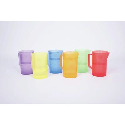 Tickit Translucent Colour Jugs - Toddler Water Play Toy Tickit Translucent Colour Jugs - Toddler Water Play Toy