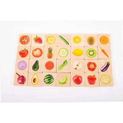 Marque Modèle - Jeu d’Appariement Fruits & Légumes - Jouet Éducatif - Publicité Marque Modèle - Jeu d’Appariement Fruits & Légumes - Jouet Éducatif - Publicité