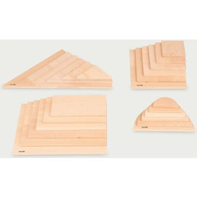 TickiT Natuurlijk Architect Panel Set - Bouwstenen TickiT Natuurlijk Architect Panel Set - Bouwstenen