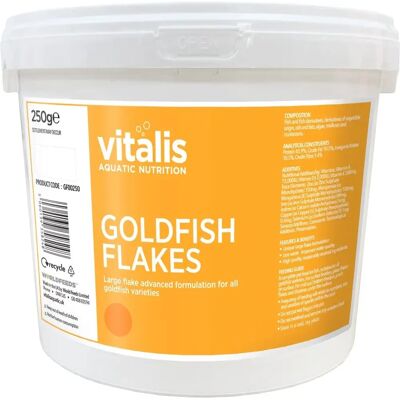 Vitalis Goldfish Coldwater Fish Flakes - Fish Food 250G Vitalis Goldfish Coldwater Fish Flakes - Fish Food 250G