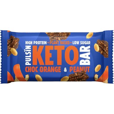 Pulsin Pulsin Plant Based Keto Bar Orange Choc & Peanut - Keto Bar Pulsin Pulsin Plant Based Keto Bar Orange Choc & Peanut - Keto Bar