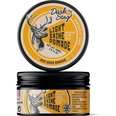 Dark Stag Light Shine Pomade - Maintien Moyen - Publicité Dark Stag Light Shine Pomade - Maintien Moyen - Publicité