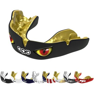 MoRub-Japan OPRO Mouthguard Personnalisé, Équipement de Sport, Fabriqué en Angleterre Rouge - Adulte, Noir, Argent - Publicité MoRub-Japan OPRO Mouthguard Personnalisé, Équipement de Sport, Fabriqué en Angleterre Rouge - Adulte, Noir, Argent - Publicité