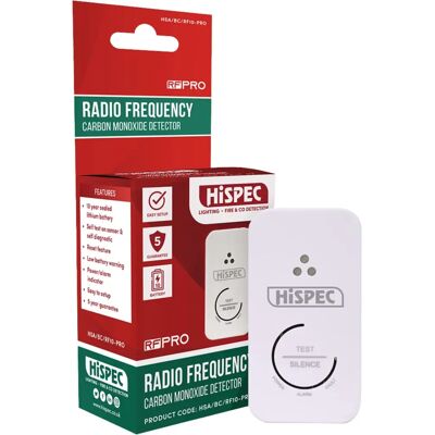 Hispec HSA/BC/RF10-PRO Wireless Interlink Carbon Monoxide Alarm - Carbon Monoxide Alarm Hispec HSA/BC/RF10-PRO Wireless Interlink Carbon Monoxide Alarm - Carbon Monoxide Alarm