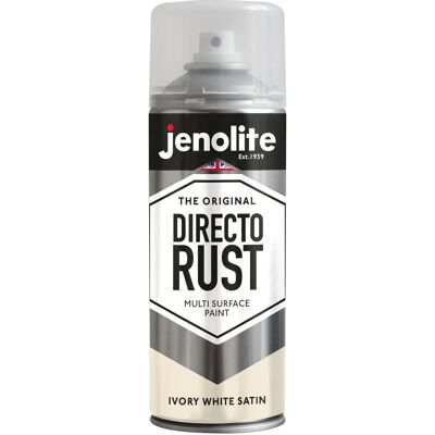 JENOLITE - Directorust Satin - Blanc ivoire - 400ml - Peinture - Publicité JENOLITE - Directorust Satin - Blanc ivoire - 400ml - Peinture - Publicité