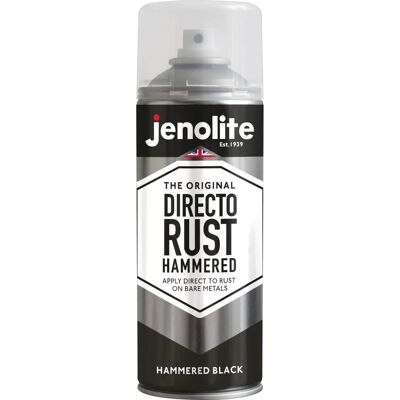 JENOLITE - Directorust Hammered - Noir - 400ml - Paint - Publicité JENOLITE - Directorust Hammered - Noir - 400ml - Paint - Publicité