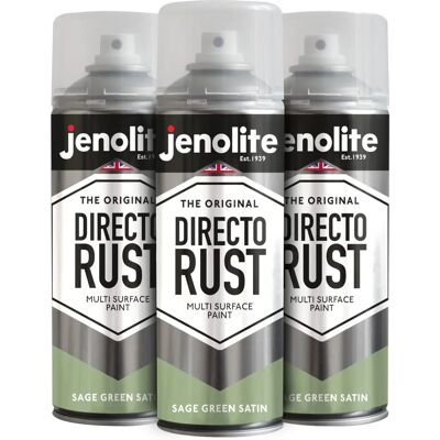 JENOLITE - Directorust Satin Multi Surface Paint - Sage Green - Paint - Publicité JENOLITE - Directorust Satin Multi Surface Paint - Sage Green - Paint - Publicité