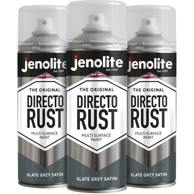 JENOLITE - Directorust Satin Multi Surface Paint - Gris ardoise - Publicité JENOLITE - Directorust Satin Multi Surface Paint - Gris ardoise - Publicité