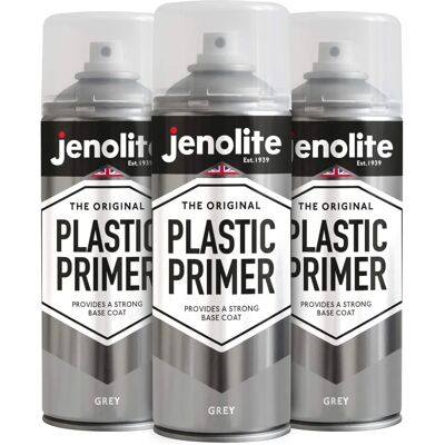 JENOLITE - Plastic Primer Aerosol - Cinza - Primer JENOLITE - Plastic Primer Aerosol - Cinza - Primer