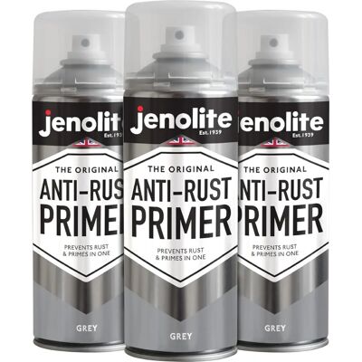 JENOLITE Antirouille Primaire Gris 3x400ml Primaire - Publicité JENOLITE Antirouille Primaire Gris 3x400ml Primaire - Publicité