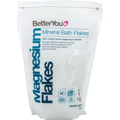 BetterYou Magnesium Flakes - 1kg Magnesium Flakes for Relaxation & Skin BetterYou Magnesium Flakes - 1kg Magnesium Flakes for Relaxation & Skin
