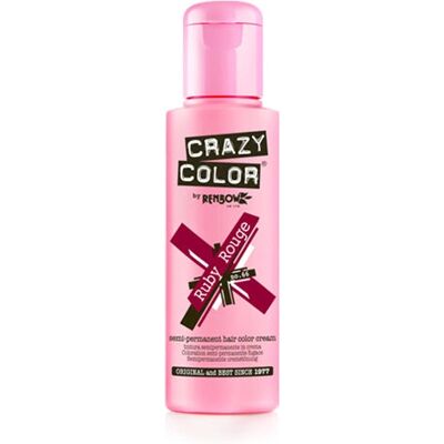 Crazy Color Ruby Rouge Hårfärg - Semi-permanent - 600ml Crazy Color Ruby Rouge Hårfärg - Semi-permanent - 600ml