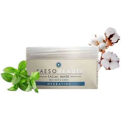 Kaeso Beauty Hydrating Facial Mask Balm Mint & Cotton 245ml - Masque facial - Publicité Kaeso Beauty Hydrating Facial Mask Balm Mint & Cotton 245ml - Masque facial - Publicité