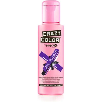 Tinta para cabelo roxo quente Crazy Color - Cor semi-permanente Tinta para cabelo roxo quente Crazy Color - Cor semi-permanente