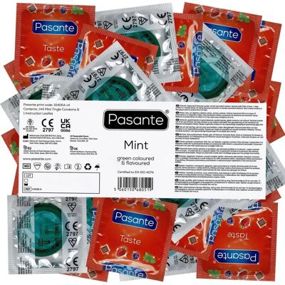 Pasante Mint Kondomer - 144 Styk - Sansuel Oplevelse Pasante Mint Kondomer - 144 Styk - Sansuel Oplevelse