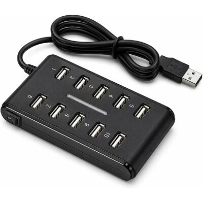 LUPO - 10 Ports HUB - Slim - USB 2.0 - USB hub LUPO - 10 Ports HUB - Slim - USB 2.0 - USB hub