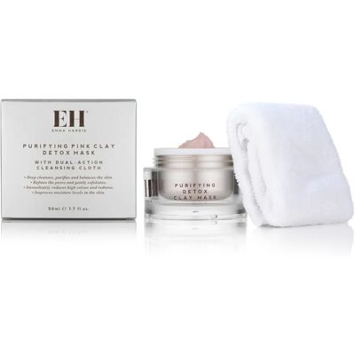 Emma Hardie Pink Clay Detox Mask - Pink, 50ml, Purifying Face Mask Emma Hardie Pink Clay Detox Mask - Pink, 50ml, Purifying Face Mask