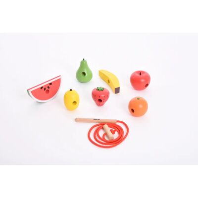 Tickit Frutta in Legno per Infilare - Giocattolo di Abilità Motorie Tickit Frutta in Legno per Infilare - Giocattolo di Abilità Motorie