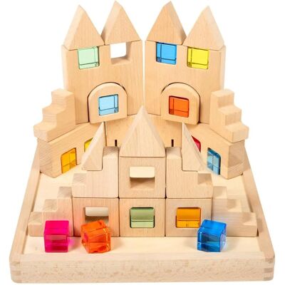 TickiT Houten Bouwstenen met Edelstenen - Creatief Educatief Spel TickiT Houten Bouwstenen met Edelstenen - Creatief Educatief Spel