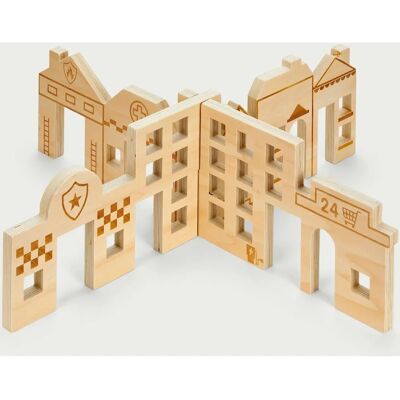 TickiT Brown Discovery Town Dividers - Toy Dividers TickiT Brown Discovery Town Dividers - Toy Dividers