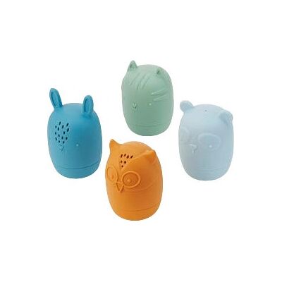 Tickit - Silisoft Animal Squirters - 4 Dieren - Bad speelgoed Tickit - Silisoft Animal Squirters - 4 Dieren - Bad speelgoed