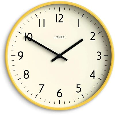 Jones Clocks Studio Wall Clock - 30cm - Yellow - Wall Clock Jones Clocks Studio Wall Clock - 30cm - Yellow - Wall Clock