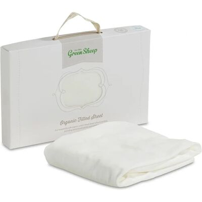 Little Green Sheep Organisk Bomulls Mosekorg Fitted Sheet Vit Little Green Sheep Organisk Bomulls Mosekorg Fitted Sheet Vit