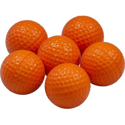 Balles de golf d'entraînement Orange Jelly Longridge - Pack de 6 - Publicité Balles de golf d'entraînement Orange Jelly Longridge - Pack de 6 - Publicité