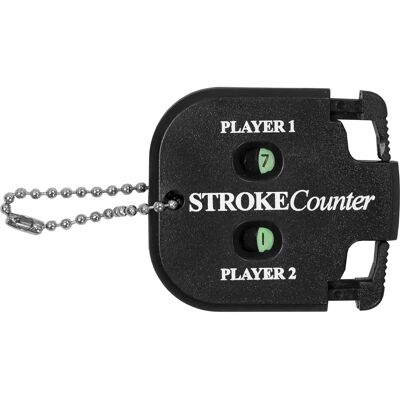 Compteur de coups golf 2 joueurs - Noir Compteur de coups golf 2 joueurs - Noir