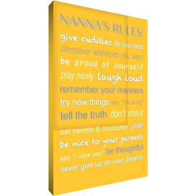 Feel Good Art Nr2436-06 - Art mural - Jaune - 36x24cm Feel Good Art Nr2436-06 - Art mural - Jaune - 36x24cm