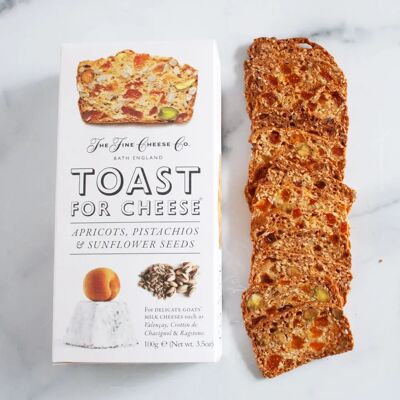 The Fine Cheese Co - Apricot Pistachio & Sunflower Toast - Publicité The Fine Cheese Co - Apricot Pistachio & Sunflower Toast - Publicité