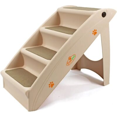 Easipet Dog Pet Plastic Foldable Stairs - Lightweight Pet Stairs - Pet Stairs Easipet Dog Pet Plastic Foldable Stairs - Lightweight Pet Stairs - Pet Stairs