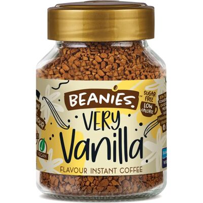 Beanies Arôme vanille Café instant - 50g - Publicité Beanies Arôme vanille Café instant - 50g - Publicité