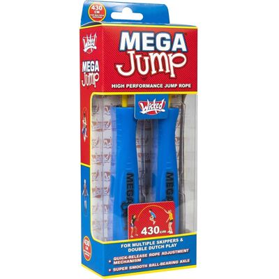 Wicked Vision Wicked Mega Jump Double 430 cm Springseil - Springseil Wicked Vision Wicked Mega Jump Double 430 cm Springseil - Springseil