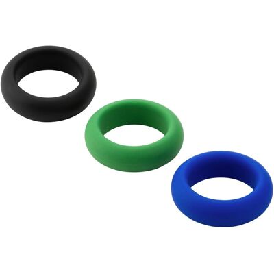 Je Joue Ensemble de 3 Anneaux en Silicone - Différents Niveaux d'Élasticité Je Joue Ensemble de 3 Anneaux en Silicone - Différents Niveaux d'Élasticité