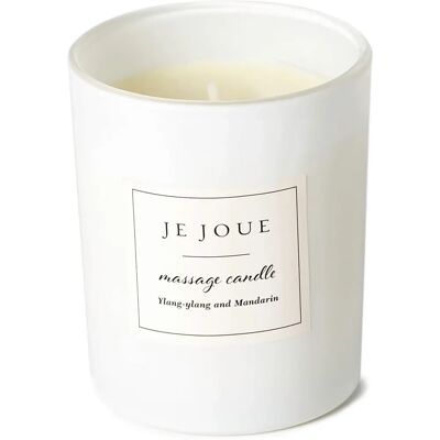 JeJoue Bougie de massage de luxe - Ylang Ylang & Mandarine - Bougie de massage - Publicité JeJoue Bougie de massage de luxe - Ylang Ylang & Mandarine - Bougie de massage - Publicité