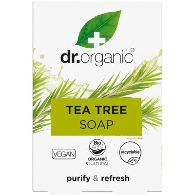 Dr. Organic Soin de la Peau Bioactif Savon Organique à l'Arbre à Thé (100 g) Dr. Organic Soin de la Peau Bioactif Savon Organique à l'Arbre à Thé (100 g)