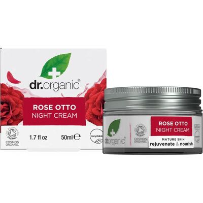 Crema Nocturna Dr. Organic Rose Otto (50 ml) Crema Nocturna Dr. Organic Rose Otto (50 ml)