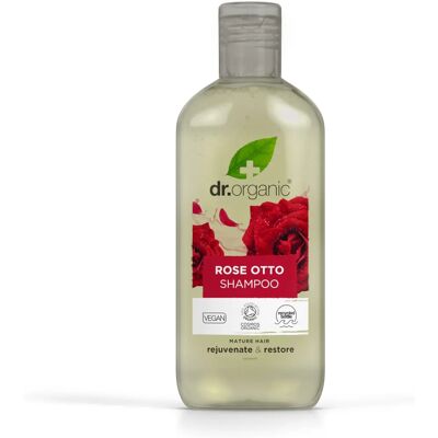 Shampoing Rose Otto de Dr. Organic - Biologique, Végétalien - 265ml Shampoing Rose Otto de Dr. Organic - Biologique, Végétalien - 265ml