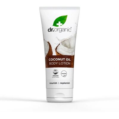 Lotion pour la peau à l'huile de noix de coco vierge de Dr Organic - Huile de coco biologique Lotion pour la peau à l'huile de noix de coco vierge de Dr Organic - Huile de coco biologique