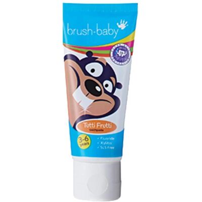 Pastă de dinți Brush Baby Tutti Frutti - Nivel 3 3+ Ani Gust Fructat Pastă de dinți Brush Baby Tutti Frutti - Nivel 3 3+ Ani Gust Fructat