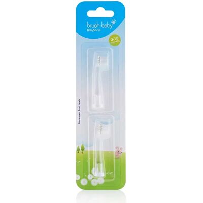 Brush-Baby BabySonic replacement head 0-18 months 2 pcs Brush-Baby BabySonic replacement head 0-18 months 2 pcs