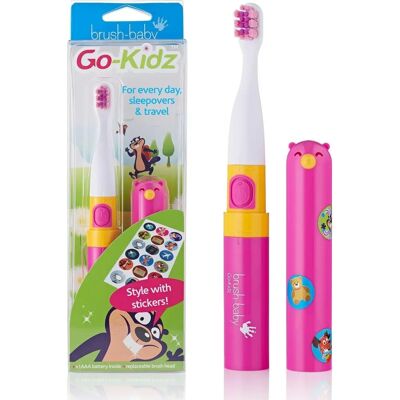 Periuță electrică Sonic Brush-baby Go Kidz - Copii, Roz/Albastru, 3+ ani Periuță electrică Sonic Brush-baby Go Kidz - Copii, Roz/Albastru, 3+ ani