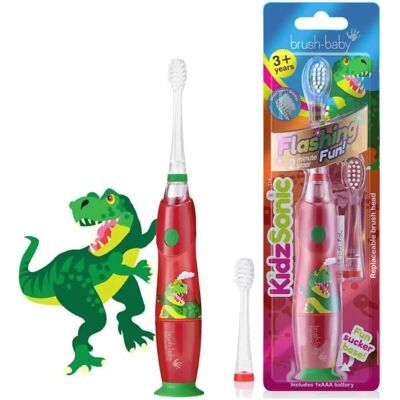 Brush Baby KidzSonic Dinosaur - Elektrische Kinderzahnbürste - Spaßiges Design Brush Baby KidzSonic Dinosaur - Elektrische Kinderzahnbürste - Spaßiges Design