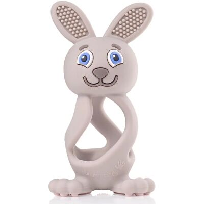 Brush-Baby Bobbie Bunny Beißspielzeug - Cappuccino Grau Brush-Baby Bobbie Bunny Beißspielzeug - Cappuccino Grau