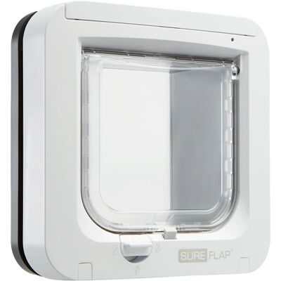 SureFlap Drzwi mikroczipowe dla kota - Białe/Szare - Elektroniczna drzwi dla zwierząt SureFlap Drzwi mikroczipowe dla kota - Białe/Szare - Elektroniczna drzwi dla zwierząt