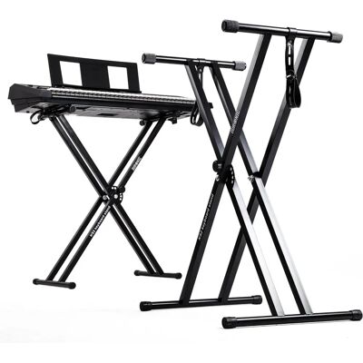 Support de clavier Duronic KS2B Hauteur réglable jusqu'à 98cm, 30kg max Support de clavier Duronic KS2B Hauteur réglable jusqu'à 98cm, 30kg max