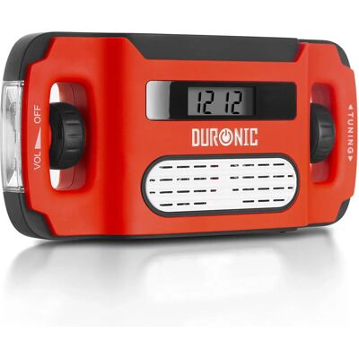 Radio portátil Duronic Apex - Multifuncional, Solar, USB, Ligera Radio portátil Duronic Apex - Multifuncional, Solar, USB, Ligera