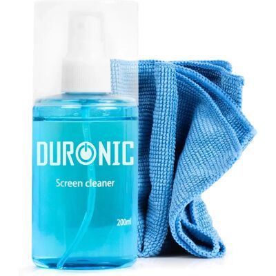 Duronic SCK101 Screen Cleaner Kit - 200ml Streak-Free LCD/TFT/LED/Plasma/OLED Cleaning Spray Duronic SCK101 Screen Cleaner Kit - 200ml Streak-Free LCD/TFT/LED/Plasma/OLED Cleaning Spray