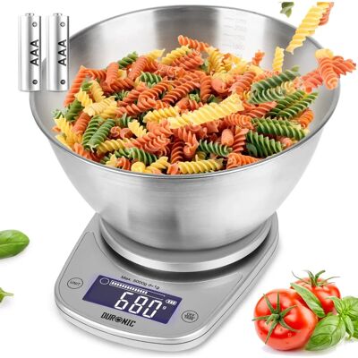 Waga kuchenna cyfrowa Duronic KS885 - Max 5kg - Tara, Gramy, Funt, Ml Waga kuchenna cyfrowa Duronic KS885 - Max 5kg - Tara, Gramy, Funt, Ml